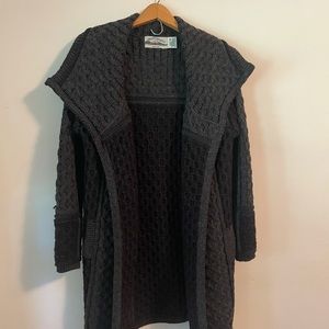 Aran Crafts Ireland Wool Sweater Coat Medium